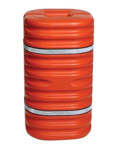 Fits 9" Round Column, Hi-Visibility Column Protector with Reflective Straps, Orange - 1709OR Fits 9" Round Column, Hi-Visibility Column Protector with Reflective Straps, Orange - 1709OR