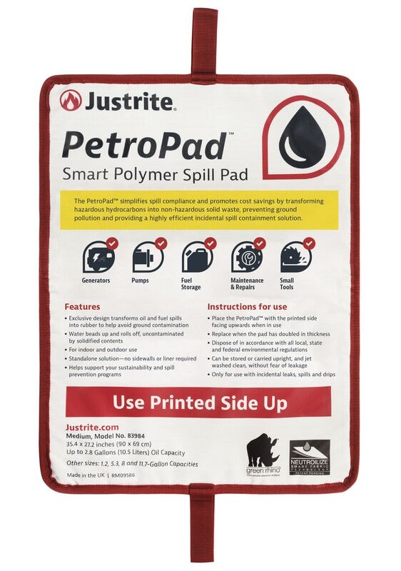 Absorbent Pads PetroPad™ with Smart Polymers, Medium – 83984