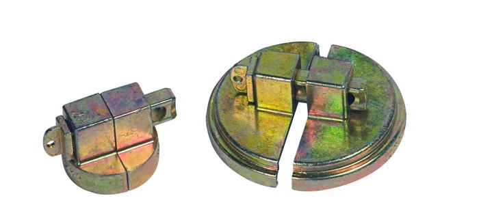 Drum Lock Set for Steel Drums, One set fits twoinch bung, One set fits 3/4in bung, two lock