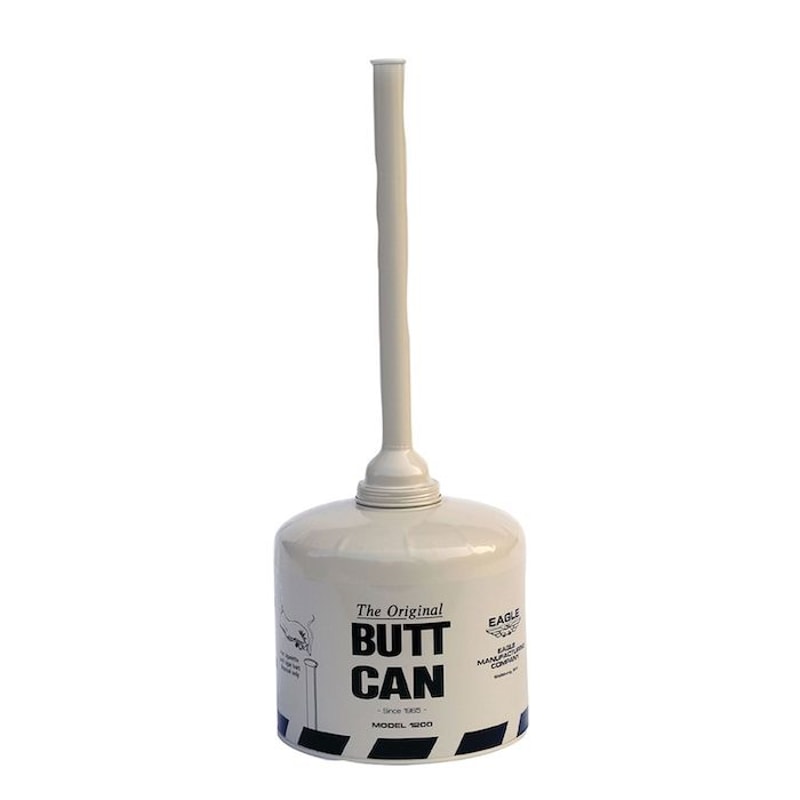 cigarette butt can 5 Gal Heavy Duty | 26811R The long neck cavity minimizes clogging so butts can reach the base with ease Eagle Original Butt Can -