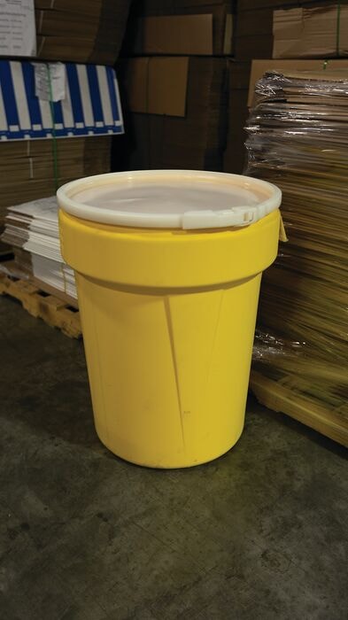 Yellow 40 Gal Lab Pack Poly Drum | Plastic Lever-Lock | 1651 | Eagle