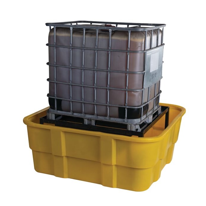 Yellow Steel Platform IBC Contain Unit No Drain | 1680 | Eagle