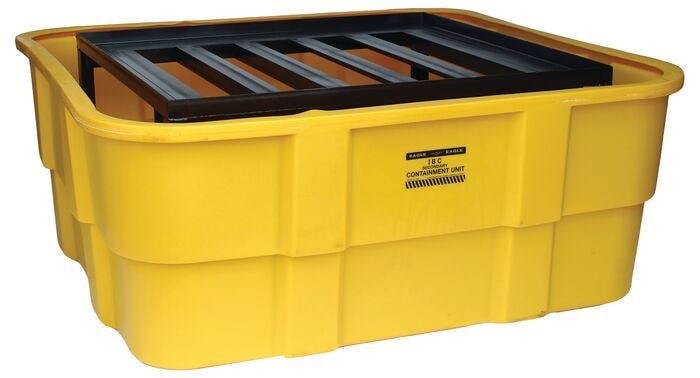 Yellow Steel Platform IBC Contain Unit No Drain | 1680 | Eagle