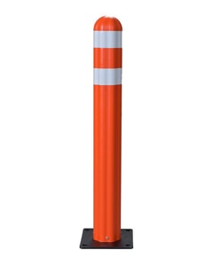 5.75"W x 42"H, Plastic Guide Post Delineators - 3" Wide Reflective Band, Orange - 1734OR 5.75"W x 42"H, Plastic Guide Post Delineators - 3" Wide Reflective Band, Orange - 1734OR