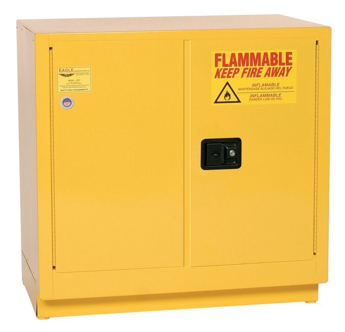 22 Gallon Fire Cabinet, 1 Shelf, 2 Doors, Manual Close