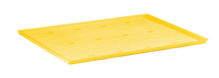 Polyethylene Shelf Tray for 12, 15 Gallon Compac, 22 Gallon Slimline Safety Cabinet, Yellow - 29051