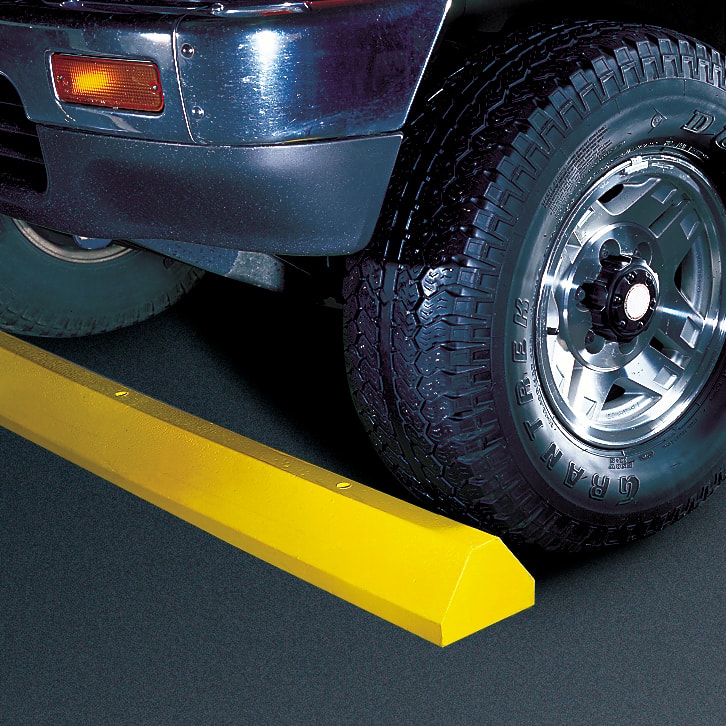 6ft Standard Recycled Plastic Parking Stop, No Hardware, Yellow - CS6S-Y