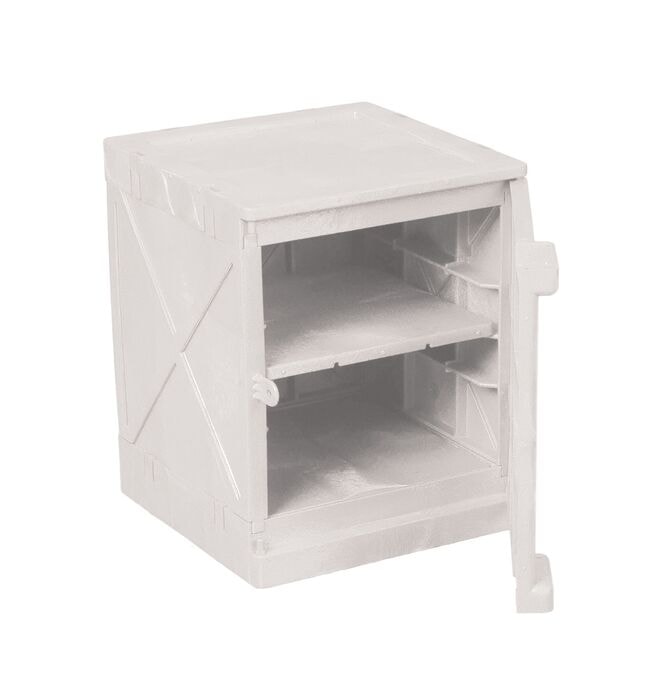 4 Gallon, 2 Shelves, Bench Top, Poly Acid and Corrosive Safety 4 Gallon, 2 Shelves, Bench Top, Poly Acid and Corrosive Safety