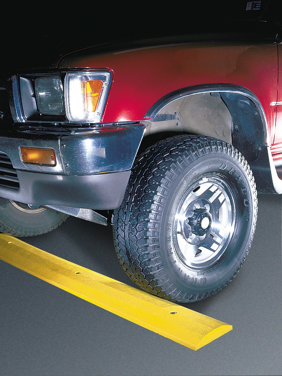 4 ft Standard Recycled Plastic Speed Bump, Without Hardware, Yellow - SB4S