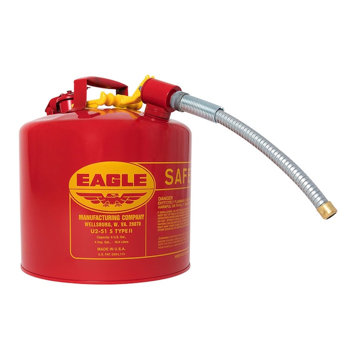 5 Gal Red Steel Steel Safety Can for Flammables | Type II | U251S