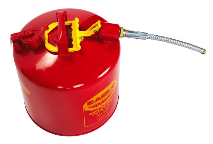 5 Gal Red Metal Steel Safety Can for Flammables | Type II