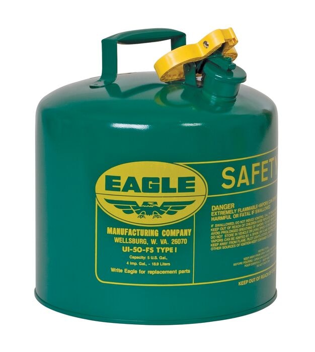 2.5 Gal Green Safety Can for Combustibles | Arrester | Type