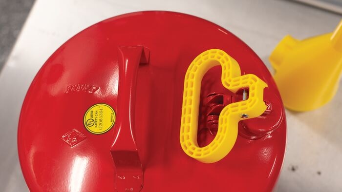 5 Gal Red Steel Safety Can for Flammables | Funnel | Type I